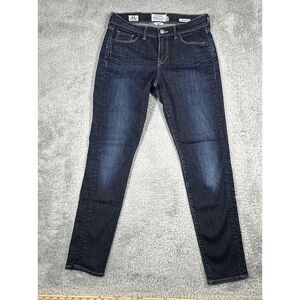 LUCKY BRAND WOMENS BLUE JEANS LOLITA BOOT 6/28 ANKLE USA MADE WHITE OAK CONE DEN